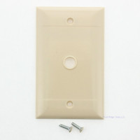 P&S P-Line Ivory Phone Cable Wallplate Box Mount Cover 13/32" Hole SP11-I