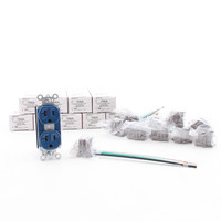 10 Pass & Seymour Blue!! PLUGTAIL Receptacles Outlet 20A w/Harness PT5362-BL