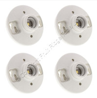 4 Pass and Seymour Medium Base Porcelain Lampholders Light Socket Keyless 660W