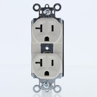 Pass & Seymour Lt Almond PLUGTAIL Receptacle Duplex Outlet 5-20R 20A PT5362-LA