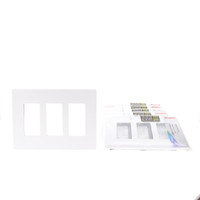 6 Pass & Seymour Legrand Radiant White Decorator Screwless 3-Gang Wallplates Rocker/GFCI Cover RWP263W