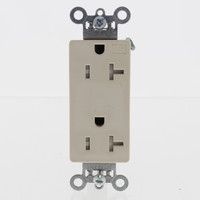 P&S Lt Almond Tamper Resistant Decorator Duplex Receptacle 20A Bulk TR26362-LA