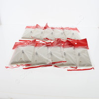 10 P&S Lt Almond Coaxial Cable CATV Wallplate Video Jacks F-Connector TPCATV-LA