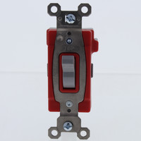 Pass Seymour Gray PlugTail 3-Way Toggle Light Switch INDUSTRIAL 20A PT20AC3-GRY