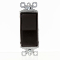 Pass and Seymour Legrand Brown Single Pole Decorator Rocker SCRATCHED Wall Light Switch 15A 120/277V Bulk TM870