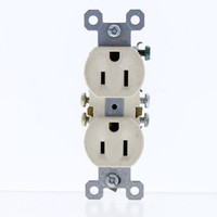 Pass & Seymour Legrand Light Almond Receptacle Duplex Outlet 15A 125V NEMA 5-15R Trademaster 3232-LA Scratched