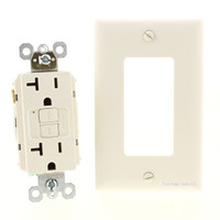 Pass & Seymour Lt Almond Self-Testing GFCI Receptacle Outlet 20A 2097LA