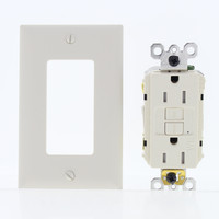 P&S Lt Almond Self-Test Tamper/Weather Resistant GFCI Receptacle 15A 1597TRWRLA