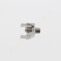 Legrand On-Q White Keystone Coaxial Cable Jack Nickel F-Type Connector WP3479-WH