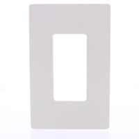 P&S Radiant Lt Almond Decorator SCREWLESS 1-Gang Wallplate GFCI Cover RWP26LA