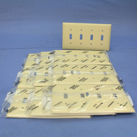 10 P&S TrademasterIvory 4-Gang Toggle Switch Cover Unbreakable Wallplates TP4-I