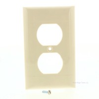 Pass & Seymour P-Line Ivory Thermoplastic Single Gang Receptacle Wallplate RP1-8