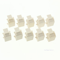 10 Legrand On-Q Lt Almond Keystone Snap-In Blank Inserts Networking Filler WP3455-LA