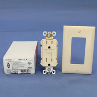Pass and Seymour 1597TRLA Lt Almond Self-Testing Tamper Resistant GFCI Outlet Receptacle 15A