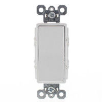 Pass & Seymour Trademaster Legrand White Decorator 3-Way Rocker Wall Light Switch 15A 120/277VAC TM874-W