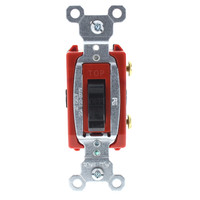 Pass & Seymour CSB20AC1-BK Black Commercial Hard Use Single Pole Quiet Toggle Light Switch 20A 120/277V Bulk
