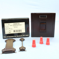 Pass and Seymour Brown Titan� Series Wide Single Pole Continuosly Variable Slide Fan Speed Control 12A 120V CDSC12