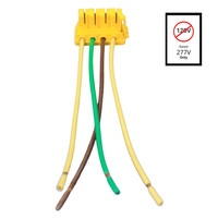 Pass & Seymour PlugTail 3-way Switch Connector Stranded Wire 277V PTS6-STR4-277