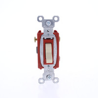 Pass & Seymour Ivory COMMERCIAL Grade Toggle Light Switch 3-Way 20A CS20AC3-I