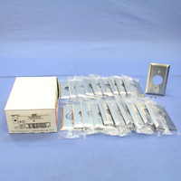 20 Pass and Seymour NON-MAGNETIC Type 302 Stainless Steel 1-Gang 1.406" Receptacle Outlet Wallplate Covers SS7