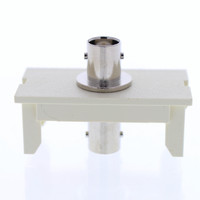 New Pass and Seymour Light Almond Series 2 Snap-In BNC Connector F/F 180 Degree 2A-1BNC