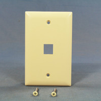 P&S TrademasterKeystone Light Almond 1-Port DataCom Wallplate Cover KTPD1-LA