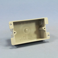 P&S Slater Gray Shallow 1-Gang Old Work Single Gang Flange Box for Switch & Outlet Retrofit Applications P1-08-W