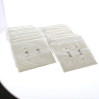 20 Pass & Seymour Ivory Jumbo Thermoset 2-Gang Toggle Switch Cover Plastic Wallplates SPO2-I