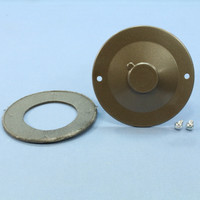 Pass and Seymour Bronze 4" Blank Round Weatherproof Cluster Lamp Cover WPRB13BR