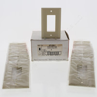 20 Pass & Seymour Ivory Smooth Junior Jumbo 1-Gang Decorator GFCI GFI Device Plastic Wallplate Thermoset Covers SPJ26-I