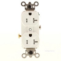 Pass & Seymour WR20TR-W White Tamper Weather Resistant Straight Blade Receptacle Outlet NEMA 5-20R 20A 125V Commercial
