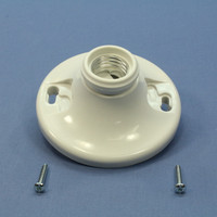 Pass & Seymour Medium Base Phenolic Lampholder Light Socket Keyless 660W 276-WH