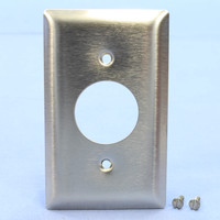 Pass and Seymour NON-MAGNETIC Type 302 Stainless Steel 1-Gang 1.406" Receptacle Outlet Wallplate Cover SS7