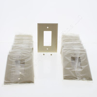 20 Pass & Seymour Ivory Smooth Jumbo 2-Gang Decorator GFCI GFI Device Plastic Wallplate Thermoset Covers SPO262-I