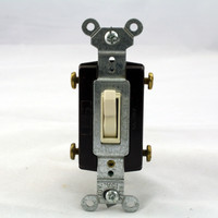 Pass and Seymour Light Almond 4-WAY COMMERCIAL Toggle Wall Light Switch 15A 120/277V Bulk 664-LA