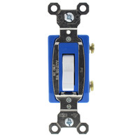 Pass & Seymour White Extra Heavy Duty INDUSTRIAL On/Off Toggle Light Switch Single Pole 15A 120/277V AC Bulk PS15AC1-W