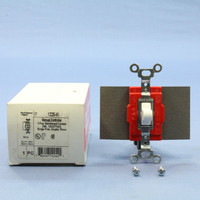 Pass & Seymour 1225-W White Manual Controller 3-Position Maintained Contact 20A 120/277VAC Single Pole Double Throw