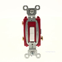 Pass & Seymour White Commercial HARD USE 3-Way Quiet Toggle Wall Light Switch 20A 120/277V Bulk CSB20AC3-W