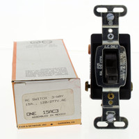 Pass & Seymour Brown 3-Way INDUSTRIAL Grade Toggle Wall Light Switch 15A 120/277V 15AC3