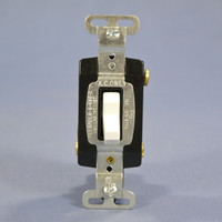 Pass & Seymour White COMMERCIAL Toggle Light Switch 15A 120/277V 4-WAY CSB415-WU