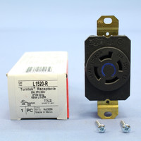 Pass & Seymour L1520-R Locking Receptacle NEMA L15-20R L15-20 Twist Lock Outlet Turnlok 20A 250V 3�