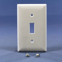 Pass & Seymour White 1-Gang Toggle Light Switch Cover Wallplate Switchplate SP1-W
