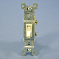 Pass & Seymour Residential Light Almond Toggle Wall Light Switch 15A Bulk 660-LA
