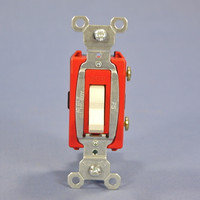 Pass & Seymour Light Almond COMMERCIAL Toggle Light Switch 20A CS20AC1-LA