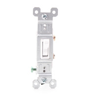 Pass and Seymour 660-WG White Residential Toggle Wall Light Switch 15A 120V Bulk
