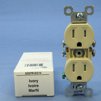 Pass & Seymour Legrand Ivory Tamper Resistant Receptacle Outlet 15A 125V NEMA 5-15R 3232TR-ICC14