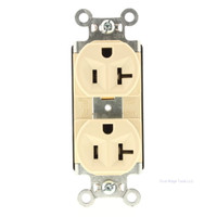 Pass & Seymour Ivory PLUGTAIL Receptacle Duplex Outlet NEMA 5-20R 20A PT5362-I