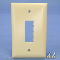 Pass & Seymour TrademasterIvory Blank 2-Port DataCom Wallplate 1-Gang Cover TPD2-I