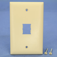 Pass & Seymour TrademasterIvory Blank 1-Port DataCom Wallplate 1-Gang Cover TPD1-I