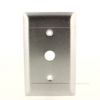 Pass and Seymour Type 430 Stainless Steel 1-Gang Telephone Cable Outlet 13/32" Wallplate Cover SS12